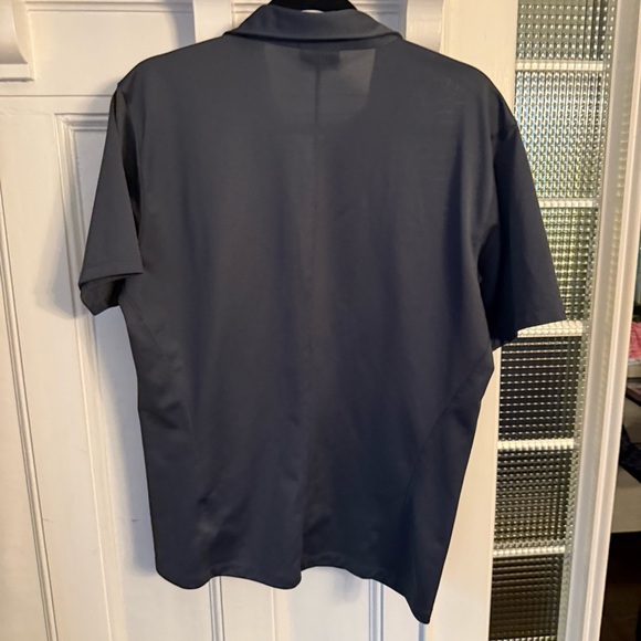 J Lindeberg Men's Performance Polo Shirt Dark Grey Neon Green Logo Sz L NWOT - Picture 4 of 11